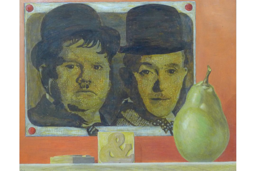 LAKE, ALAN (21st century) British (AR), "A Pair of Blockheads", oil on board, signed, framed. - Image 1 of 4