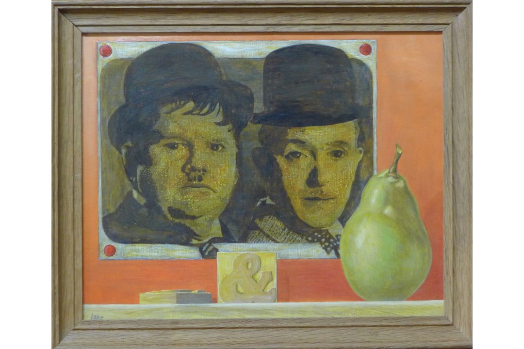 LAKE, ALAN (21st century) British (AR), "A Pair of Blockheads", oil on board, signed, framed. - Image 2 of 4