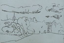 FLANAGAN, BARRY OBE RA (1941-2009) British (AR), Homage To Constable, a limited edition etching,