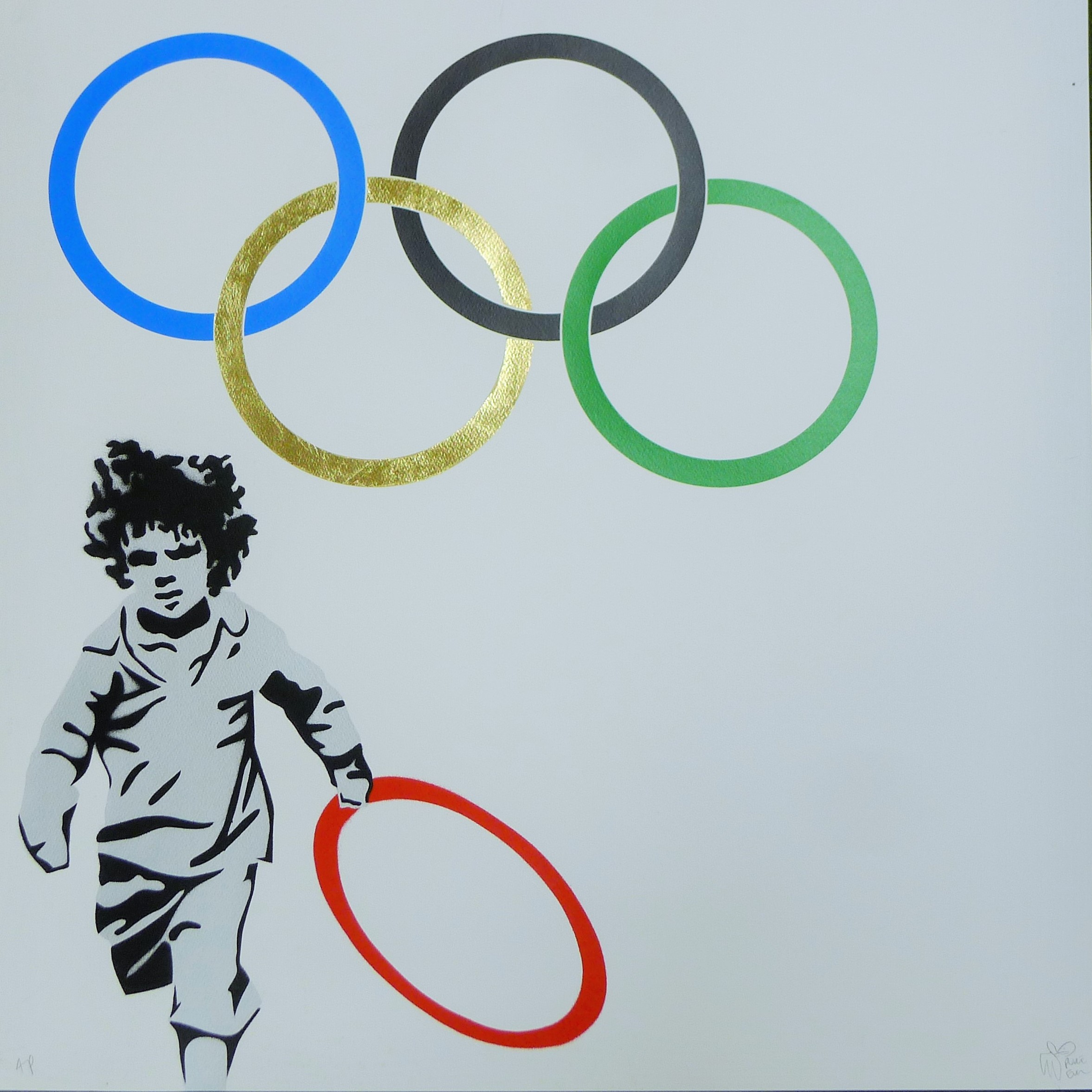 PURE EVIL (CHARLES UZZELL-EDWARDS) (born 1968) British (AR), "New Logo for the Olympics",