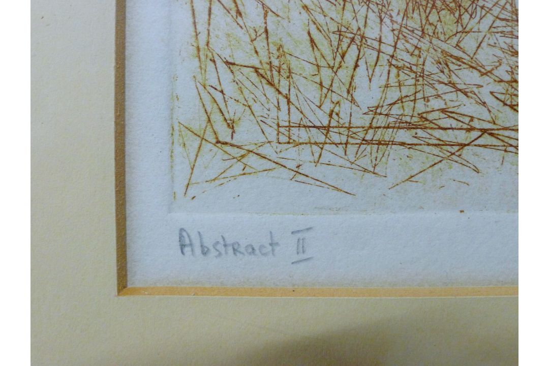 BATT, ROY (1946-2016) British (AR), "Abstract II", etching, signed and dated '80, framed and glazed. - Image 4 of 4