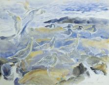 ATKINSON, KIM (born 1962) British (AR), Curlew, Henllwyn, watercolour, signed, unframed. 44 x 56 cm.