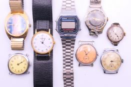 A quantity of vintage gentlemen's wristwatches, to include Ingersoll, Casio, Lancet, Bentima, etc.