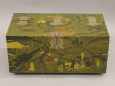 An Oriental trunk. 80 cm wide.