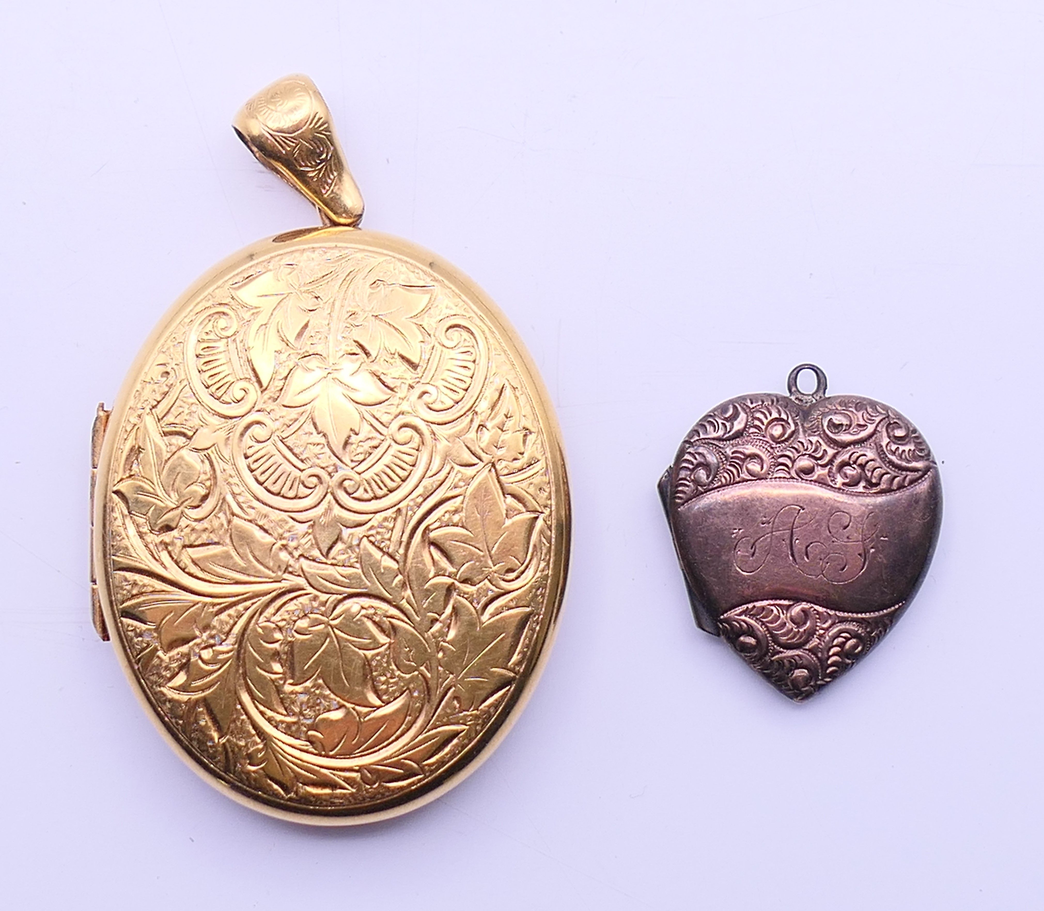 Two Victorian lockets.