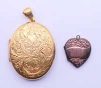 Two Victorian lockets.