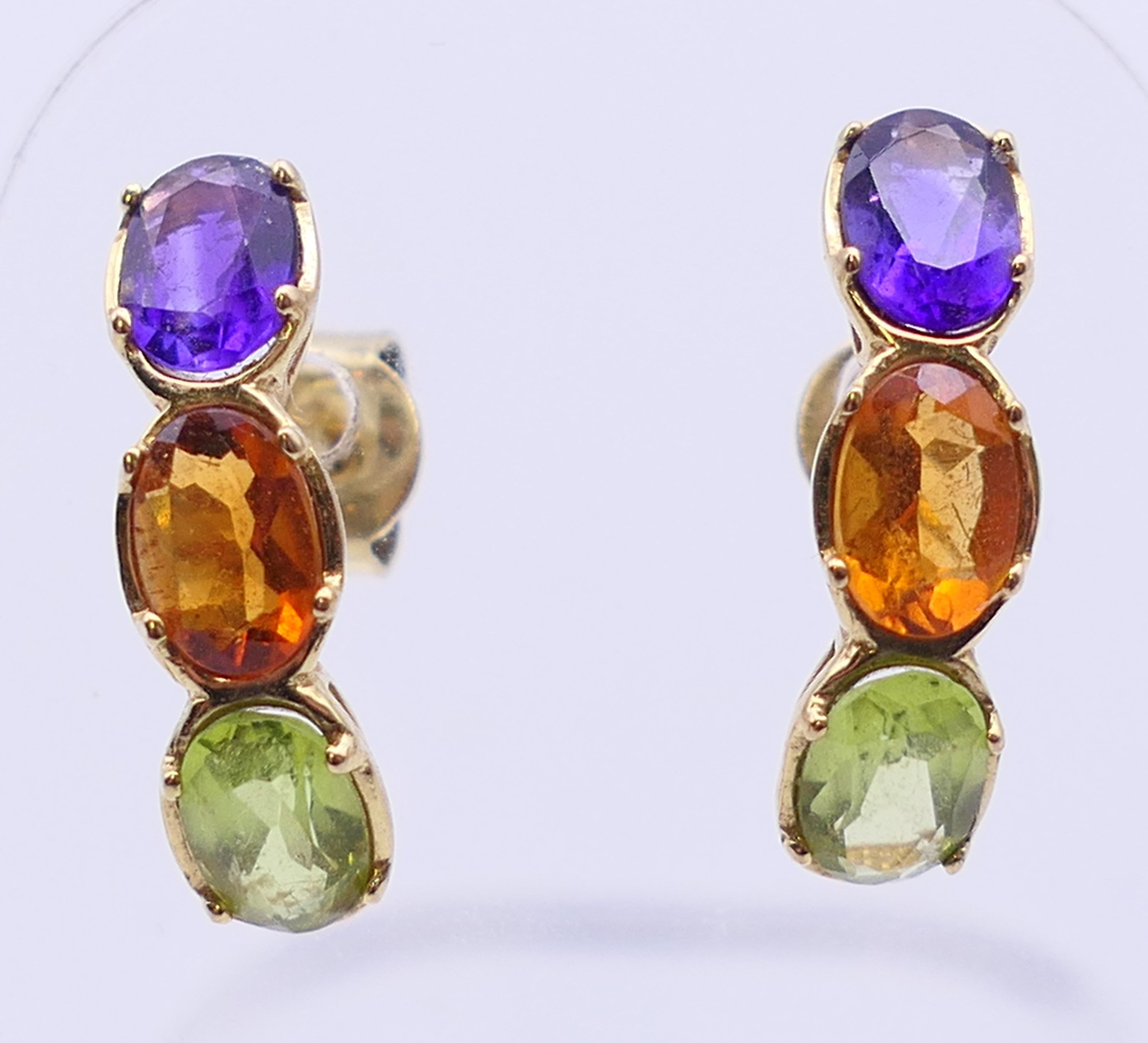 An 18 ct gold tourmaline ring and a quantity of 9 ct gold tourmaline and other stone set jewellery. - Image 13 of 13