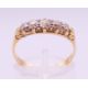 An 18 ct gold five-stone diamond ring. Ring size P/Q. - Image 1 of 5
