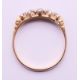 An 18 ct gold five-stone diamond ring. Ring size P/Q. - Image 5 of 5