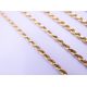 Two 9 ct gold chains. Rope twist chain 72 cm long, cable chain 70 cm long. 30.3 grammes. - Image 4 of 8