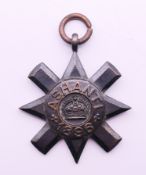 A 1896 Ashanti Star medal.