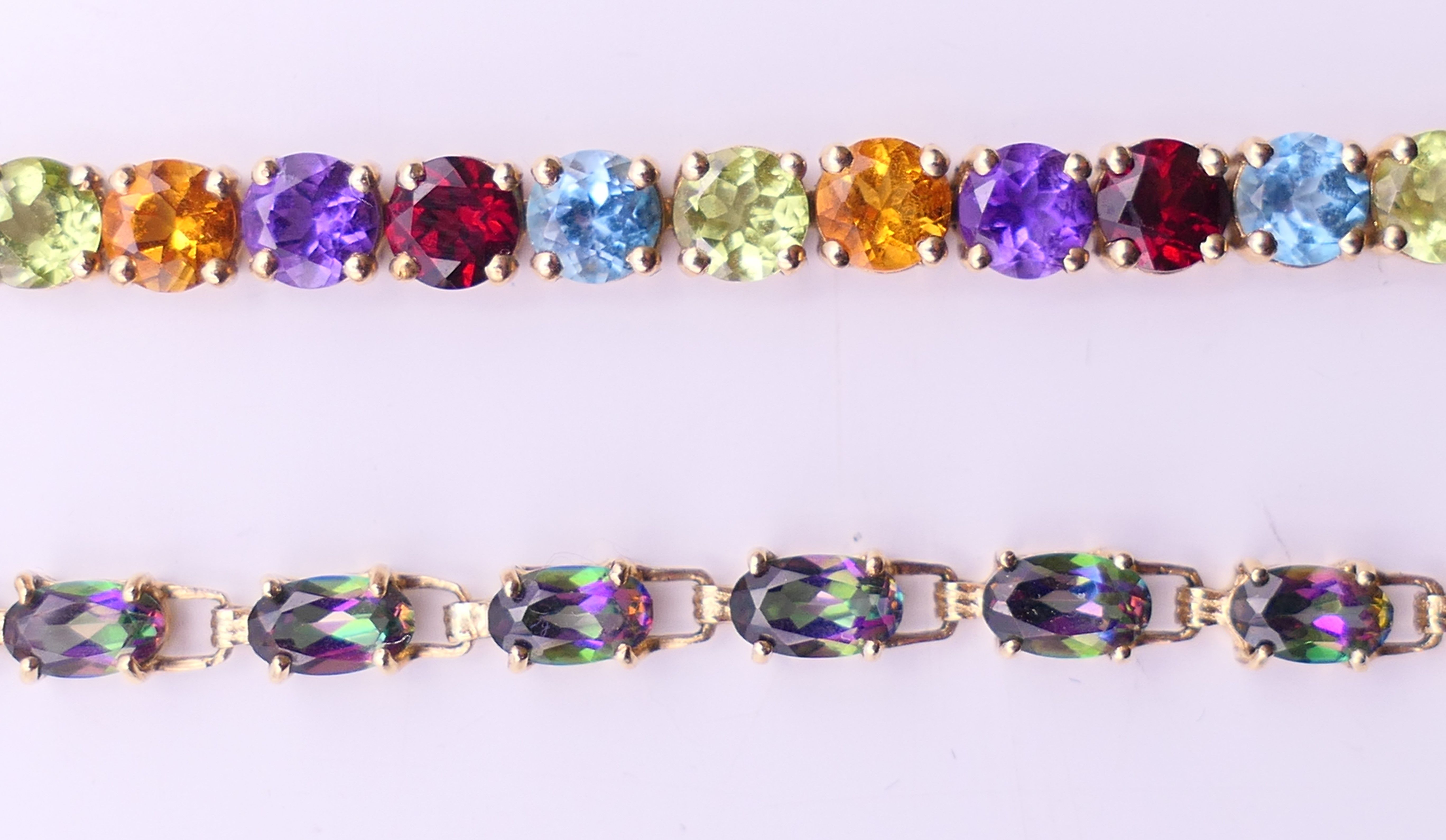 An 18 ct gold tourmaline ring and a quantity of 9 ct gold tourmaline and other stone set jewellery. - Image 5 of 13