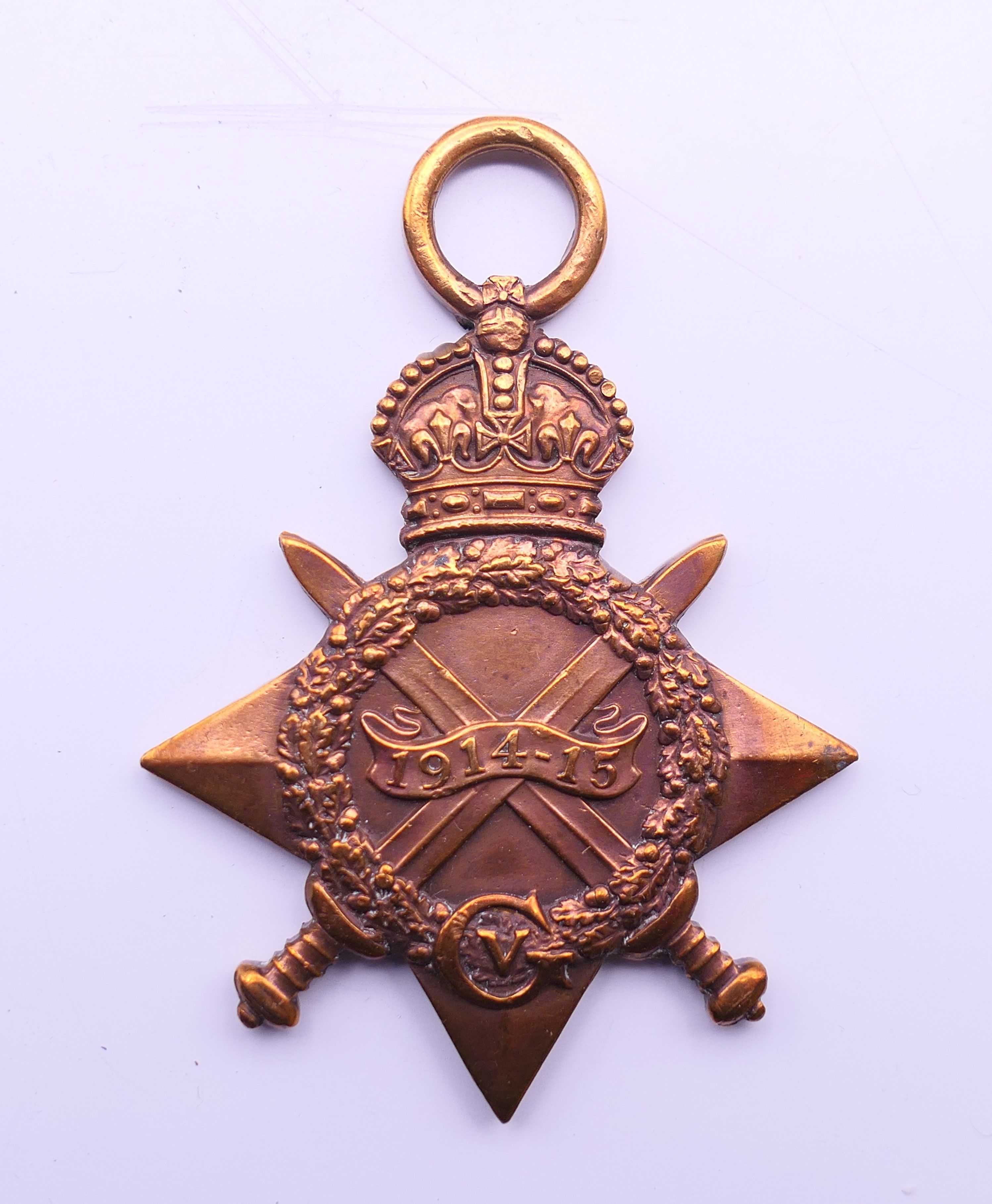 A 1914-1919 Victory medal, a 1914-15 Star medal awarded to 58061 Spr J E Mathews RE, - Image 3 of 8