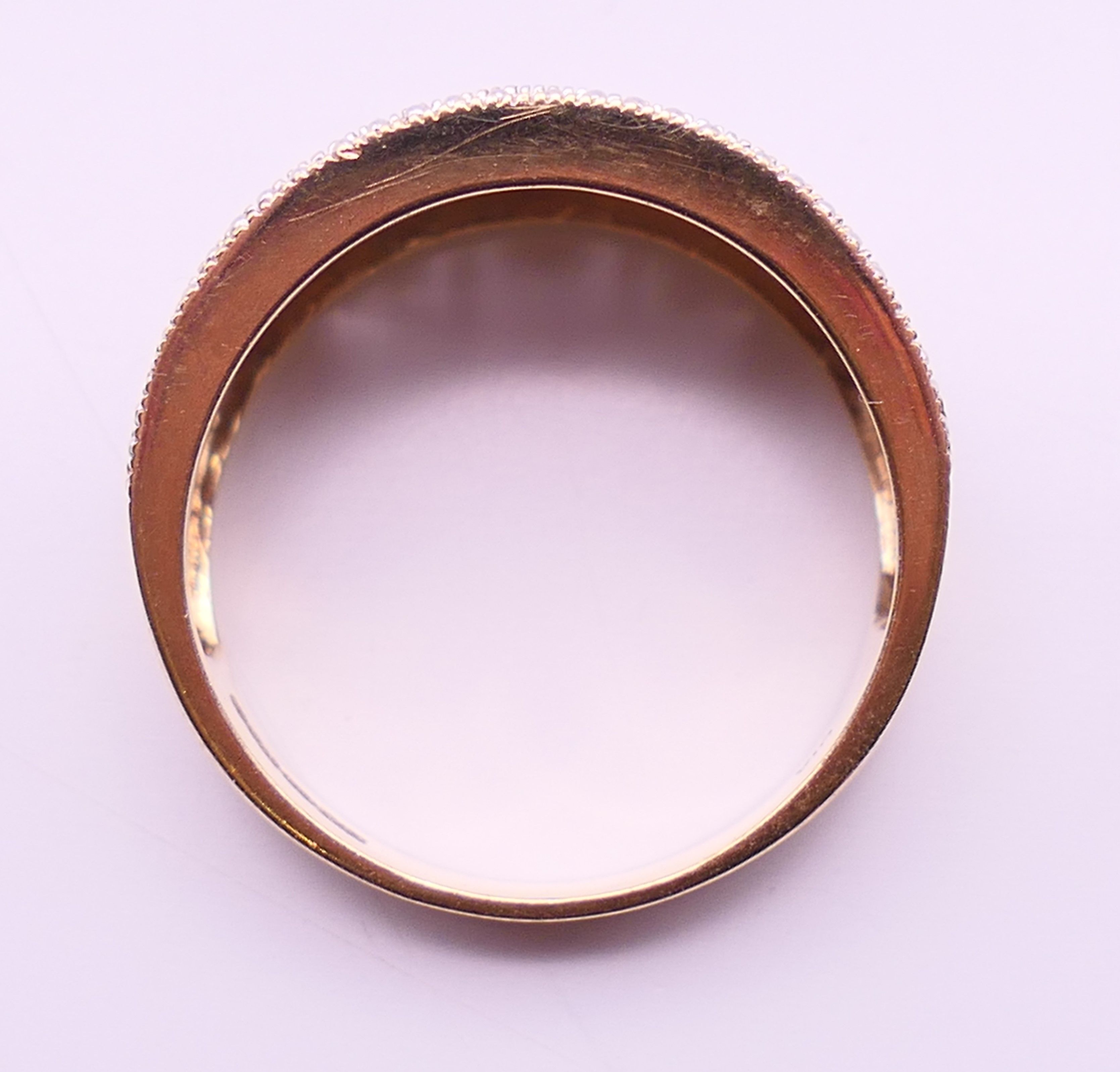 Six 9 ct gold dress rings. 21.2 grammes total weight. - Image 13 of 26