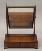 A 19th century mahogany toilet mirror. 50 cm wide.