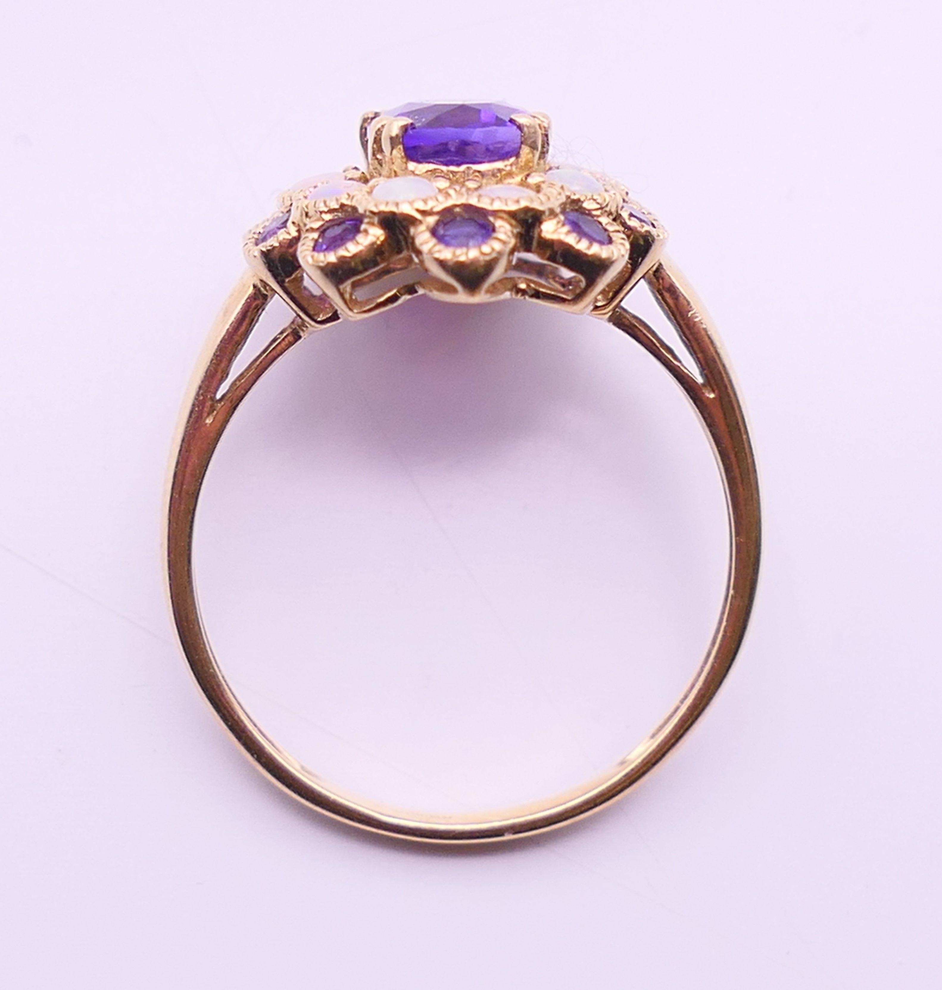 Six 9 ct gold dress rings. 21.2 grammes total weight. - Image 5 of 26