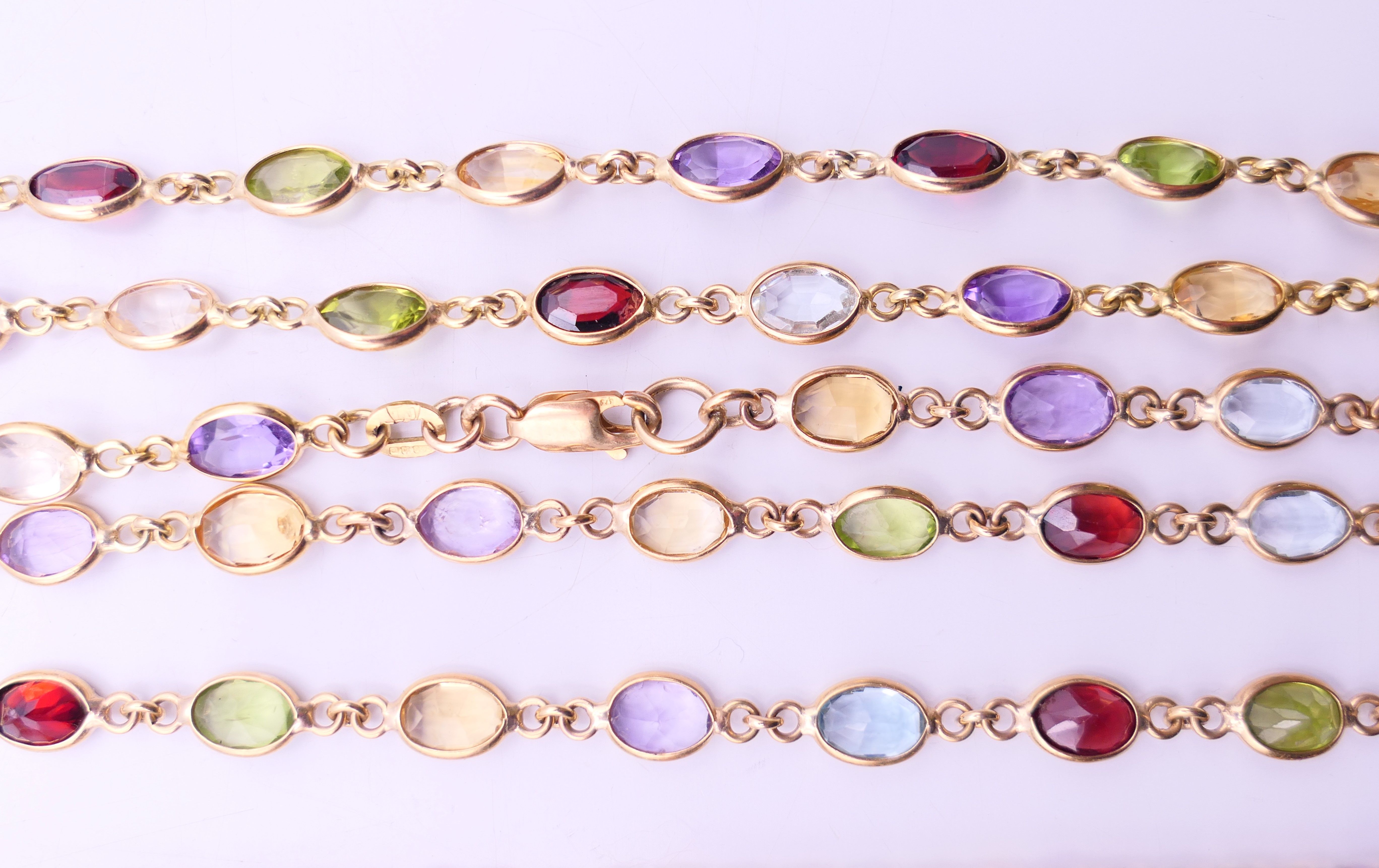 An 18 ct gold tourmaline ring and a quantity of 9 ct gold tourmaline and other stone set jewellery. - Image 2 of 13