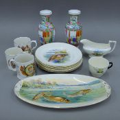 A small quantity of various porcelain.