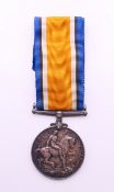 A WWI 1914-1918 British War medal with ribbon awarded to 4052 Pte W Owen 22-LOND.R.