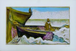 CHILDISH, BILLY (born 1959) British (AR), The Boatmen, a signed limited edition print on card,