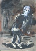COCKRILL RA FBA, MAURICE (1936-2013) British (AR), Figure, watercolour and acrylic on card,