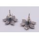 Four pairs of silver earrings. Sunflower earrings approximately 2 cm diameter. - Image 7 of 13
