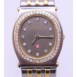 A boxed Chopard Monte-Carlo 1302 ladies' diamond set wristwatch,