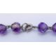 An amethyst bead necklace. 76 cm long. - Image 4 of 4