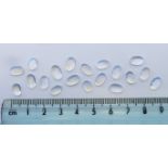 A quantity of loose moonstones.