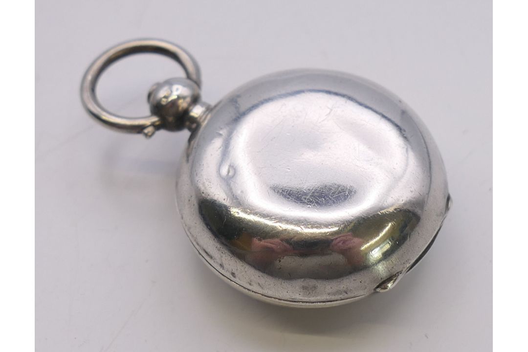 A silver sovereign holder. 4.5 cm high including suspension loop. - Image 3 of 6