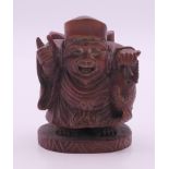 A fisherman figure. 7.5 cm high.