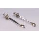 A pair of Victorian silver ear wax spoons. 6.5 cm high. - Image 1 of 4