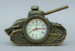 A tank clock. 16 cm long.