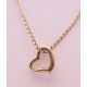 A 9 ct gold heart shaped pendant on a 9 ct gold fine chain. Pendant 1 cm x 1 cm, chain 42 cm long. - Image 2 of 9