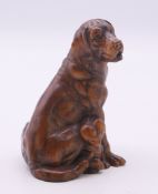 A model of a Labrador dog with her puppy. 8 cm high.