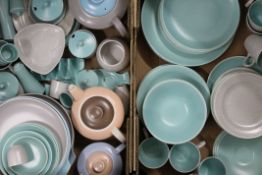 A quantity of Poole pottery. The tureen 26 cm wide.