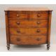 A Georgian mahogany bow-front two-over-three chest of drawers. 124 cm wide x 114 cm high. - Image 1 of 7