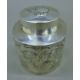 A silver tea caddy decorated with embossed angels. 9.5 cm high. 87.4 grammes. - Image 2 of 4
