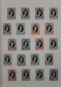 A vintage stamp collection.