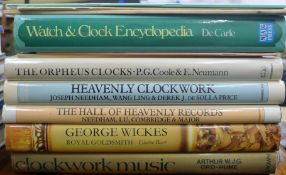 A quantity of reference books relating to watches, clocks, silver etc.