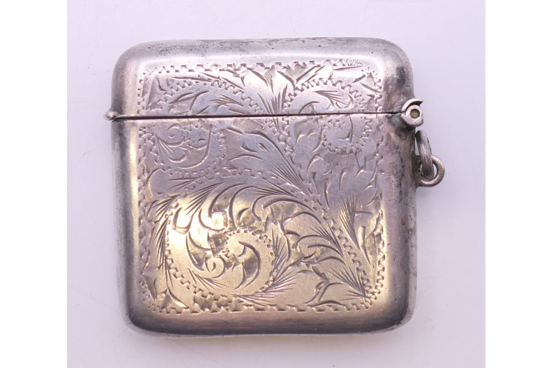 A silver vesta case. 5 cm high. - Image 5 of 6