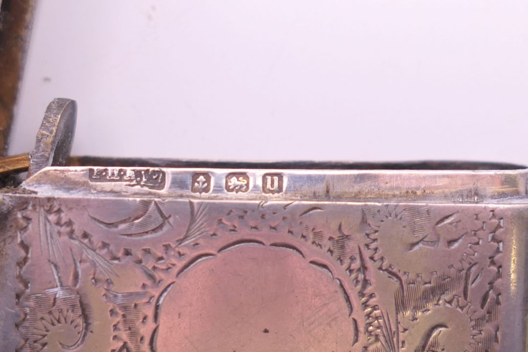 A silver vesta case. 5 cm high. - Image 6 of 6