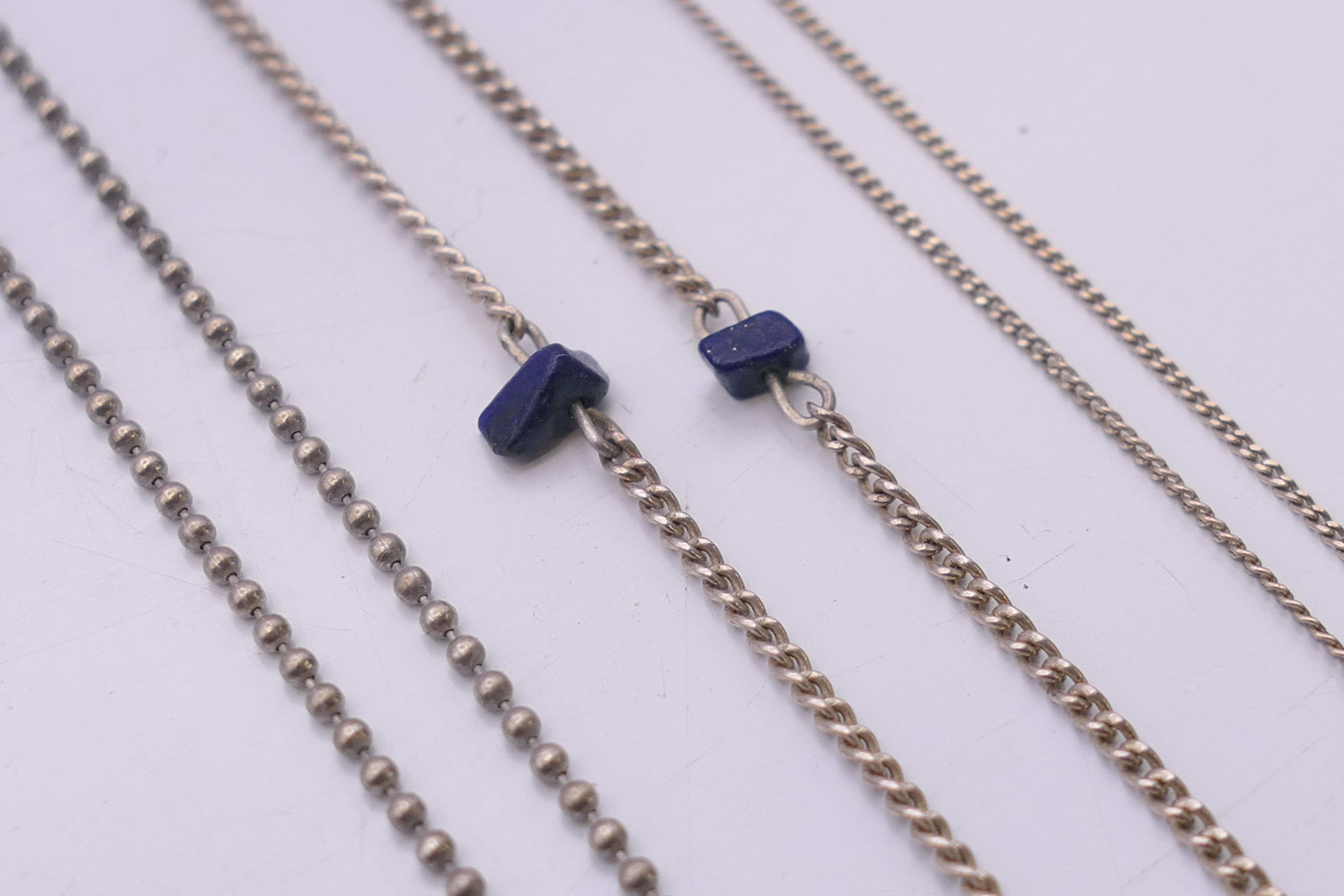 A quantity of silver jewellery to include, rings, necklaces, charms, bracelet, - Image 4 of 30