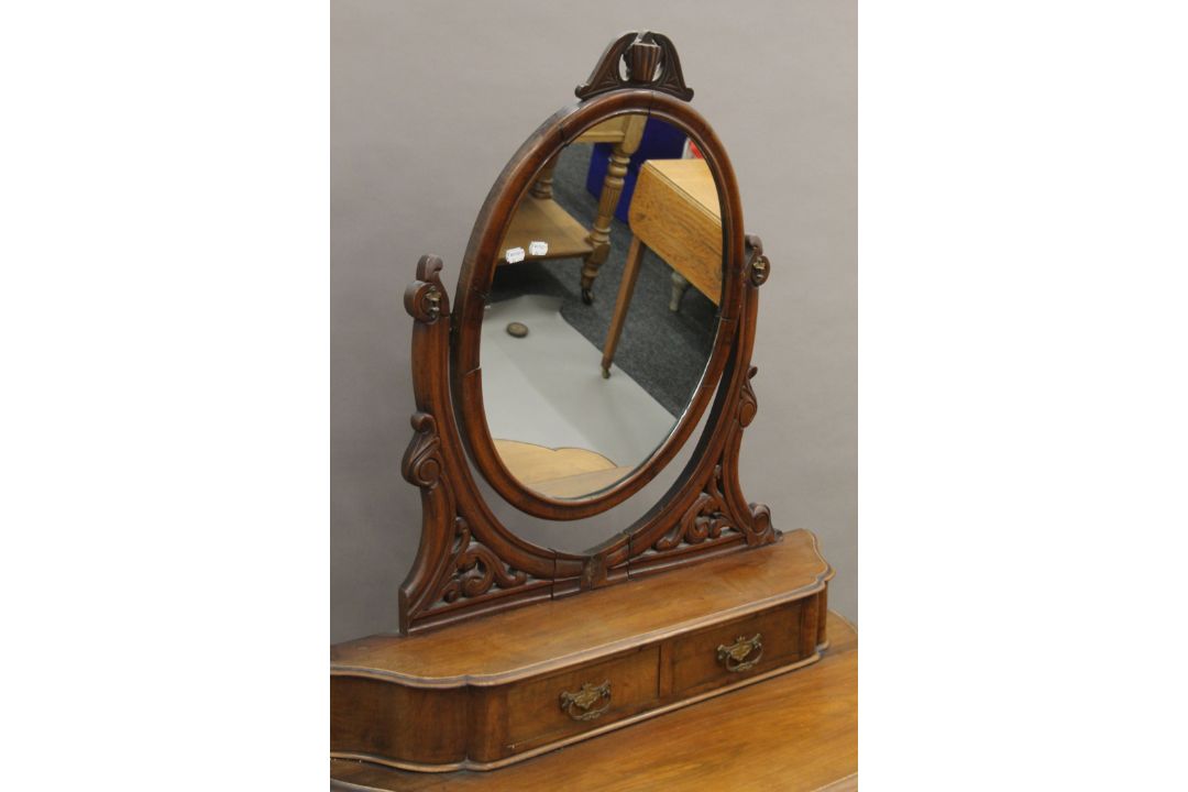 A Victorian mahogany duchess dressing table. 105 cm wide. - Image 2 of 9
