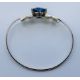 A silver bangle with heart shaped blue stone. Heart 1.5 cm high. - Image 6 of 6