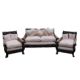 An early 20th century three-piece bergere suite. The settee 165 cm wide. - Image 1 of 12
