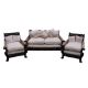 An early 20th century three-piece bergere suite. The settee 165 cm wide. - Image 3 of 12