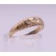 A 9 ct gold three stone diamond ring. Ring size L. 1.3 grammes total weight. - Image 2 of 7