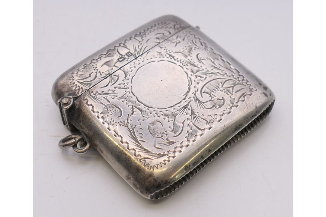 A silver vesta case. 5 cm high. - Image 3 of 6