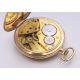A 9 ct gold Omega open face pocket watch. 4.5 cm diameter. 63 grammes total weight. - Image 5 of 8